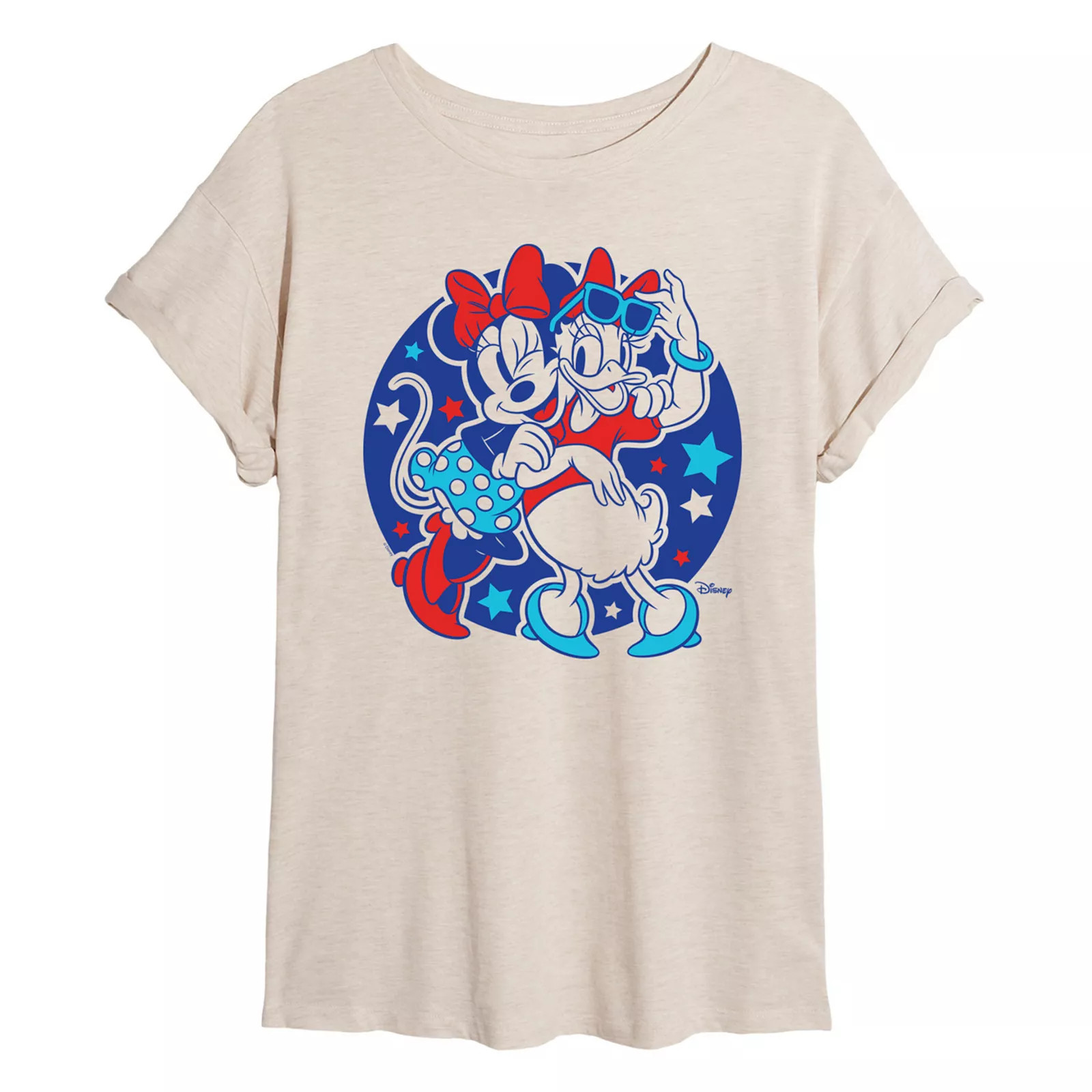 Disney's Minnie Mouse & Daisy Duck Americana Oversized Tee, Girl's, Size: XXL, Beige | Kohl's