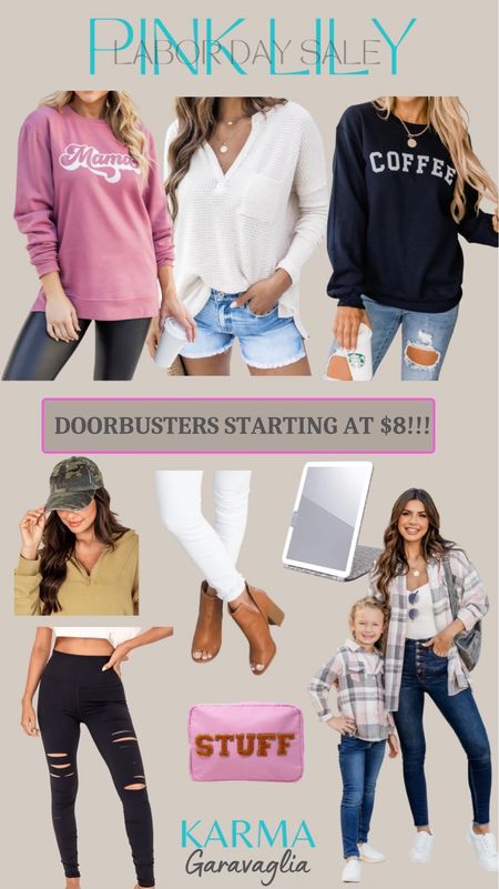 Pink Lily, Pink Lily Fall, Pink Lily Labor Day Sale. 30% off sitewide. Doorbuster deals start at $8! Pink Lily bestsellers, mommy and me matching sets, vanity mirror, camo baseball hat, 



Follow me @karmagaravaglia for more fashion finds, sales, beauty faves and more! So glad you’re here!! XO!!

#LTKSeasonal #LTKunder50 #LTKsalealert