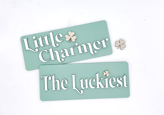 Green and White Shelfie | St Patricks Decor | St Patricks Sign | Kids Shelfie Sign | Bookshelf Si... | Etsy (US)