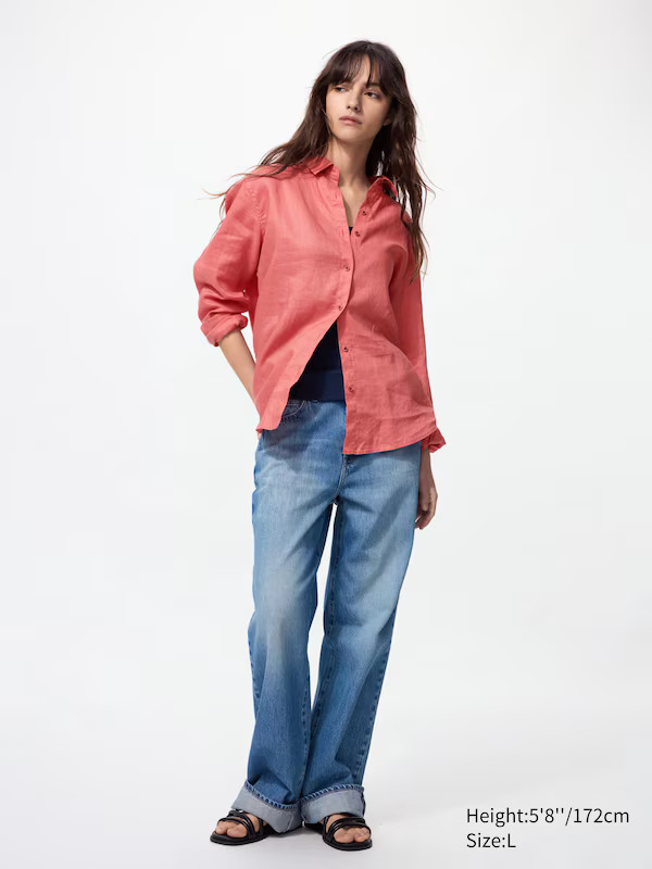 100% Premium Linen Shirt | UNIQLO (UK)