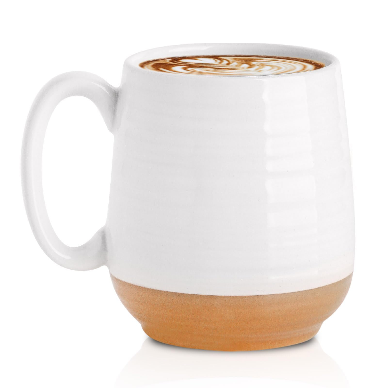Hasense Large Coffee Mug with Handle, 20 oz Ceramic Coffee Tea Cup for Men and Women, White Soup ... | Amazon (US)