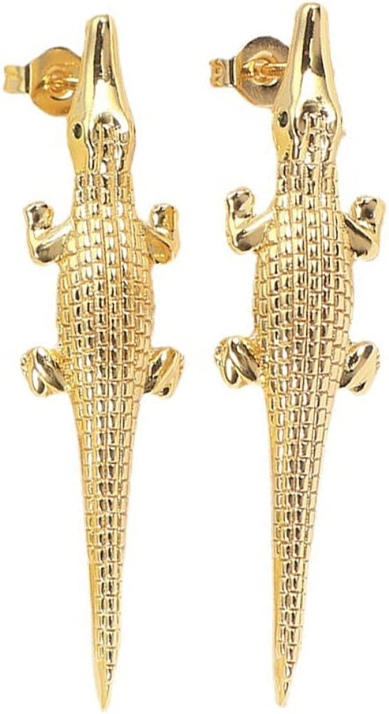 Exaggerated Dragon Crocodile Alligator Earrings Dangle Personalized Crocodile Animal Drop Earring... | Amazon (US)