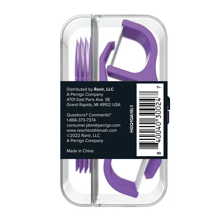Reach Flossers and Floss Picks Travel Pack, 12 Mint Flossers, 10 Floss Picks - Walmart.com | Walmart (US)