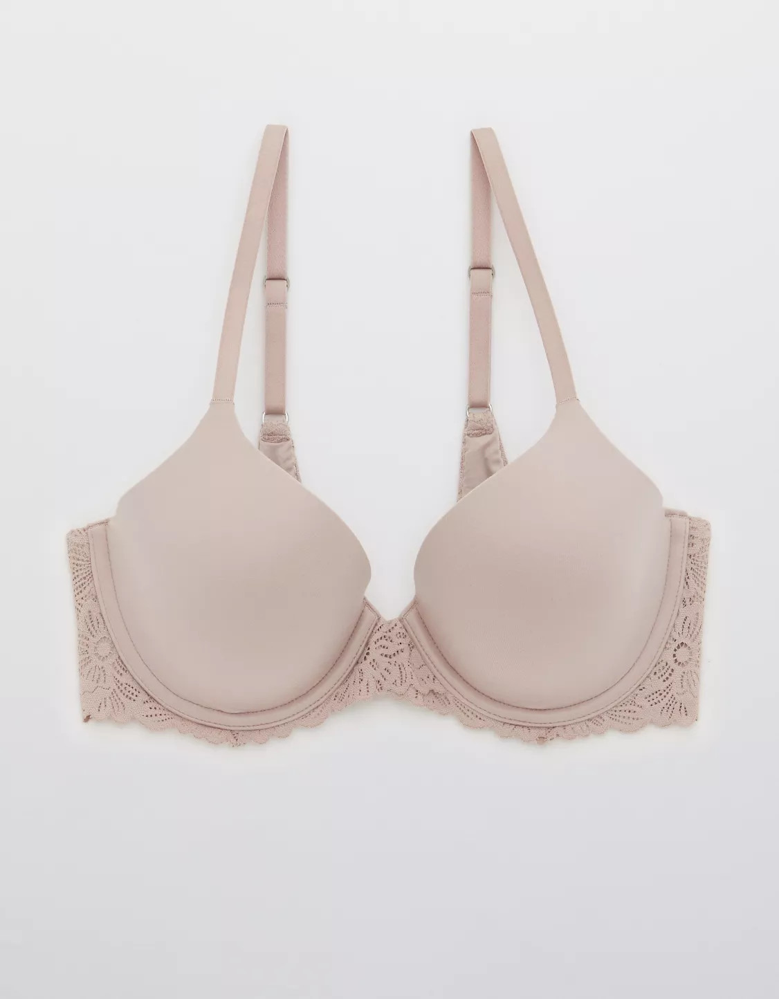 Aerie Real Sunnie Full Coverage Lightly Lined Blossom Lace Trim Bra | American Eagle Outfitters (US & CA)