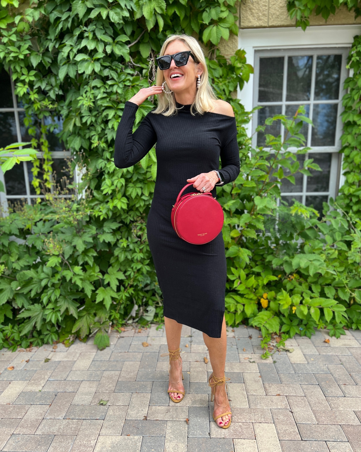 Black shoulder cutout rib knit dress. 
Use promo code DOUSED10 for 10% off at Gibsonlook.



#LTKstyletip #LTKshoecrush #LTKunder100