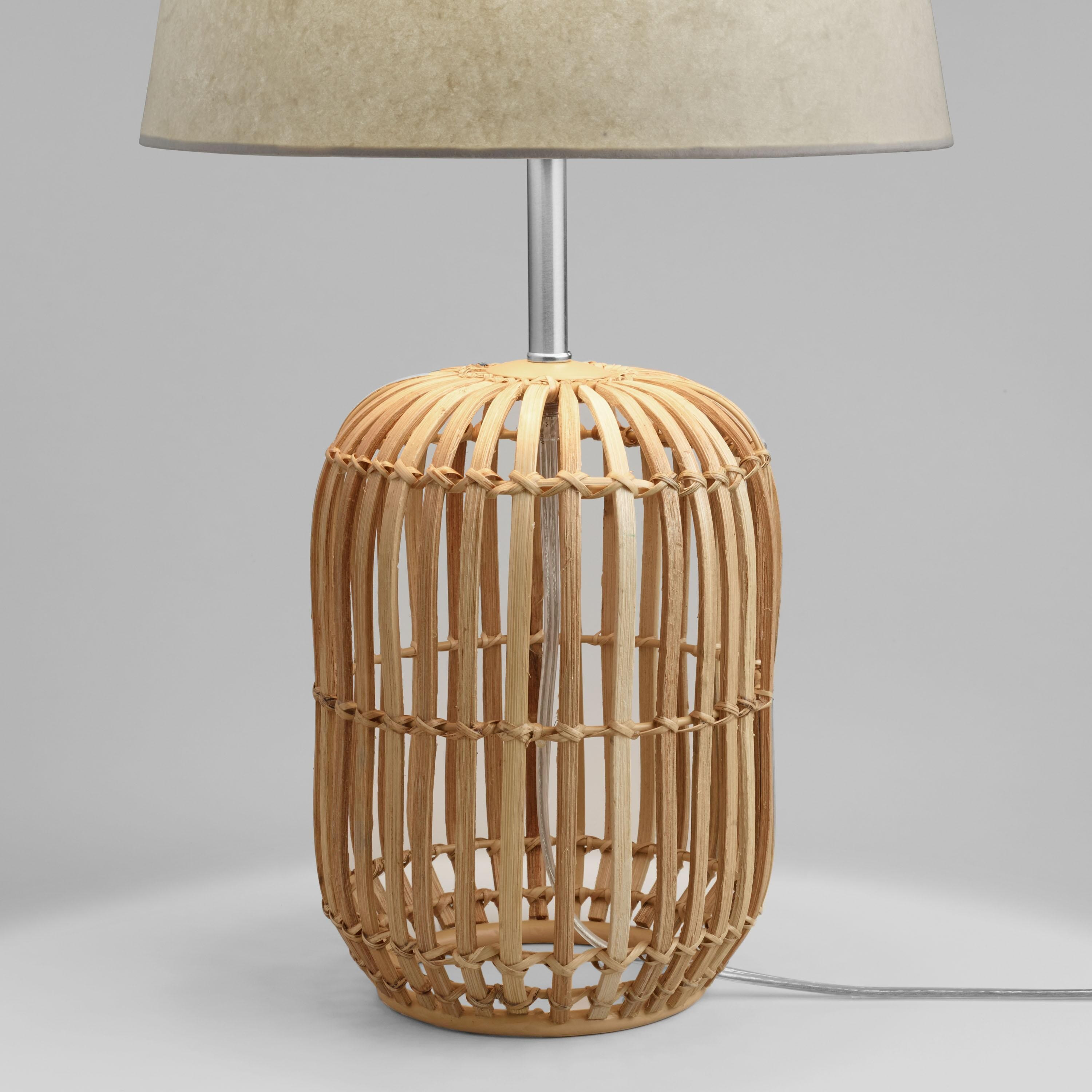 Bamboo Wicker Carmen Table Lamp Base | World Market