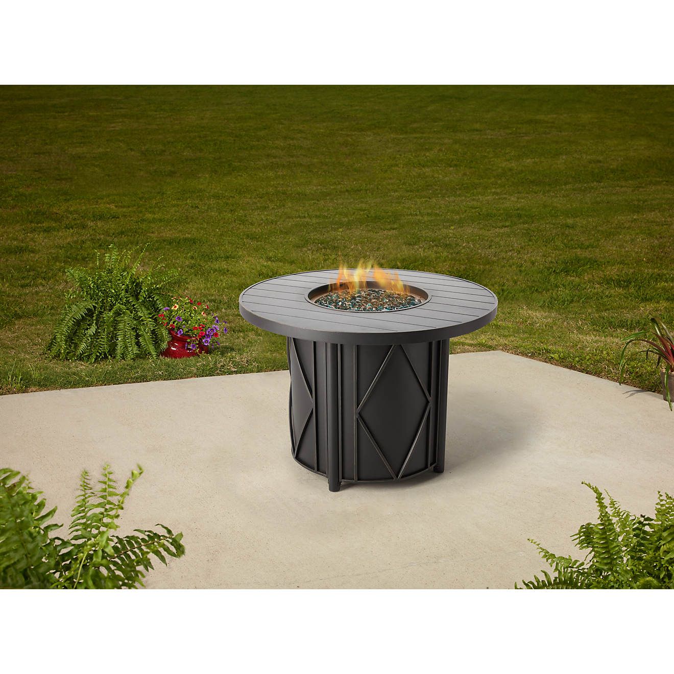 Mosaic Kingsland Round Top Gas Fire Pit | Academy | Academy Sports + Outdoors