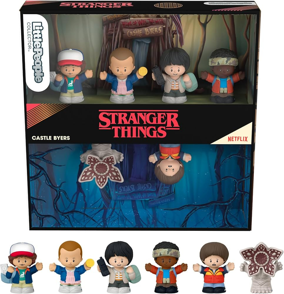 ​Little People Collector Stranger Things Castle Byers Special Edition Set, 6 Figures for Adults... | Amazon (US)