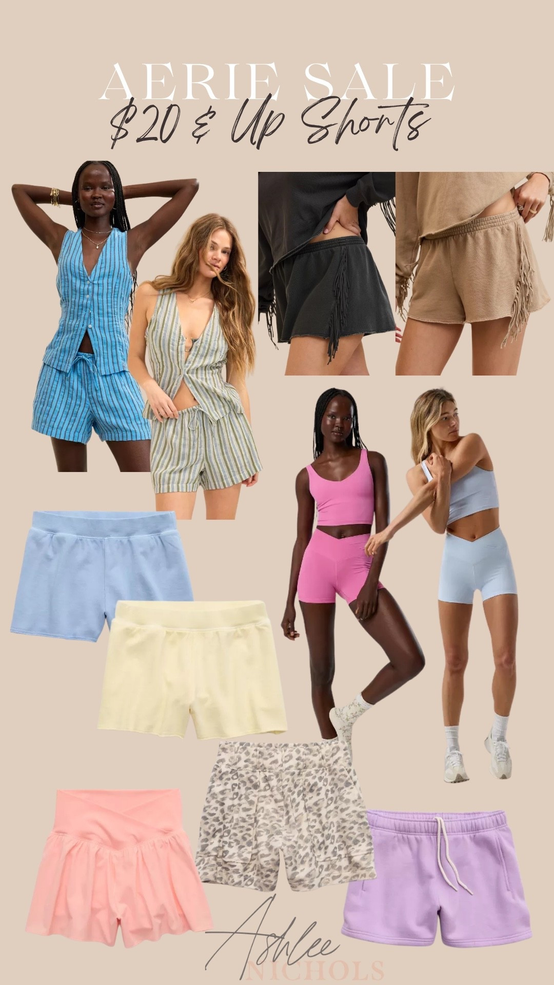 $20 & up shorts from Aerie!

Athleisure, spring outfit, aerie sale, fringe shorts, matching set

#LTKSaleAlert #LTKSeasonal #LTKootd