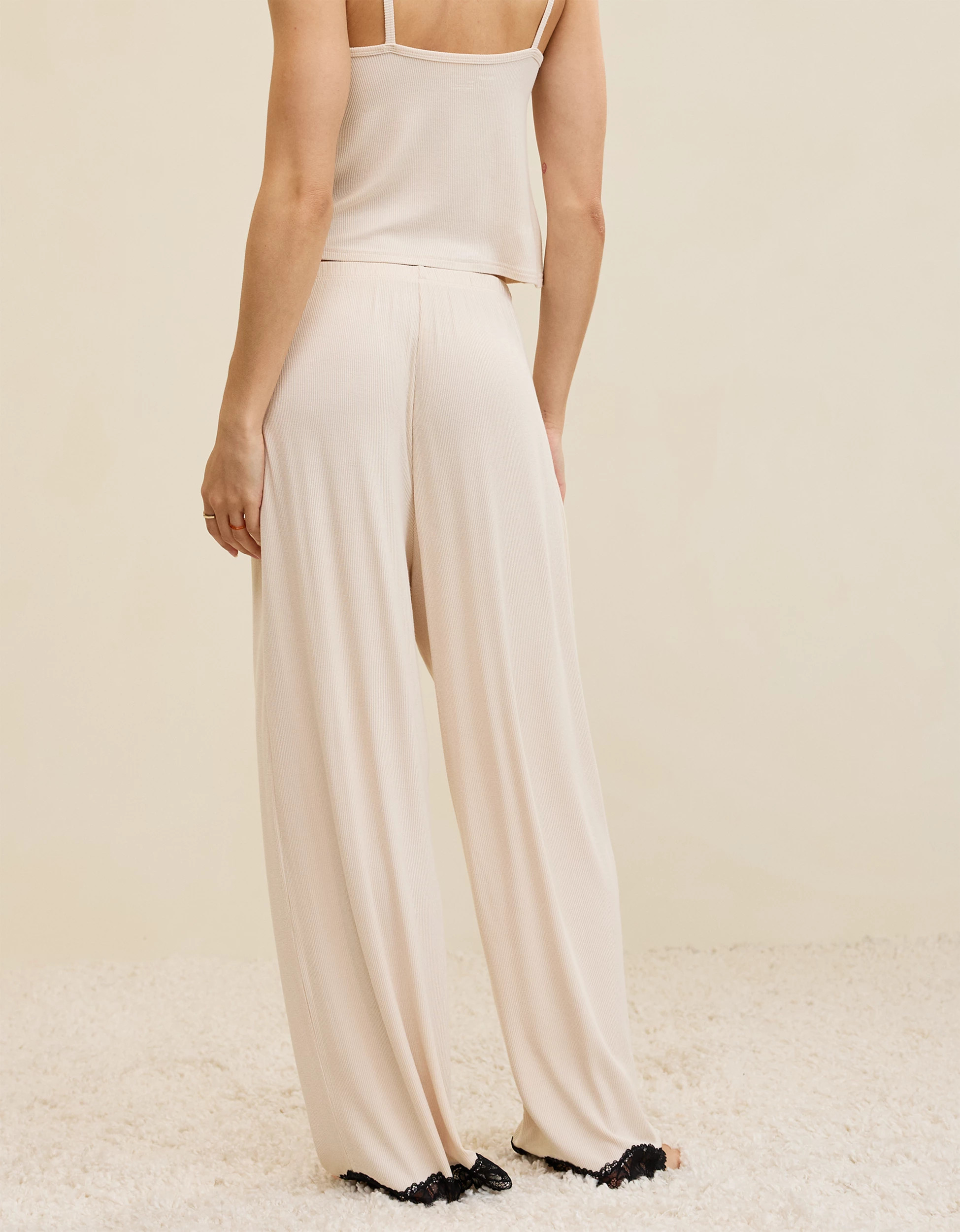 Aerie Real Soft® Rib Trouser PJ | Aerie