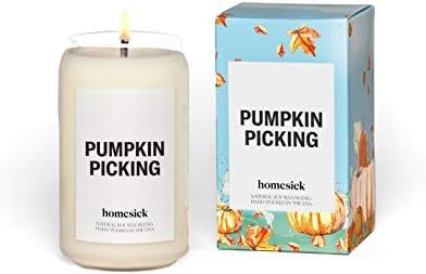 Homesick Scented Candle, Pumpkin Picking - Scents of Pumpkin, Nutmeg, Ginger, 13.75 oz | Amazon (US)