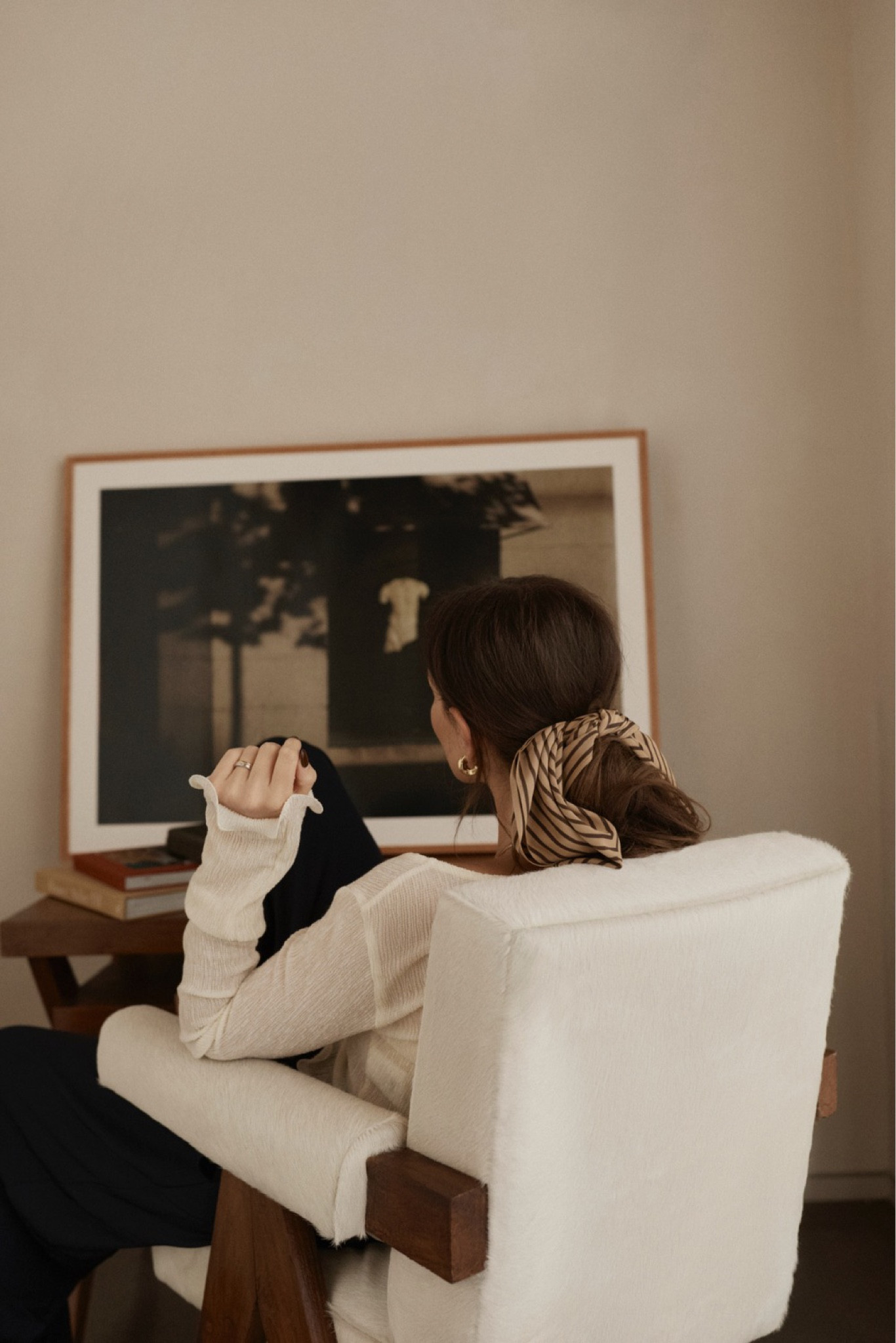 Silk scarf, hair accessories, stripe hair tie, silk scarf trend, styling a ponytail. 

#LTKworkwear #LTKSeasonal #LTKeurope