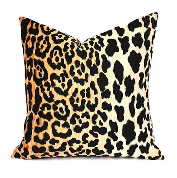 Velvet Cheetah Cushion Cover / Velvet Leopard Pillow / Animal Print ZIPPER Pillow Cover / Jamil Natu | Etsy (CAD)