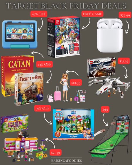 Target Black Friday Toy and electronics deals!!  Save big on these gifts the kids want! 


Nintendo, Apple AirPods, Amazon, Barbie, Legos, family board game night, paw patrol 

#LTKCyberWeek #LTKkids #LTKGiftGuide