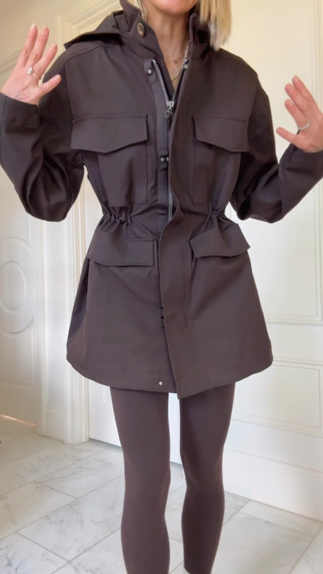 New arrivals at Lululemon for fall. A great everyday jacket for moms on the go. I'm wearing size smalll