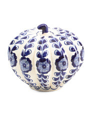 8in Ceramic Printed Pumpkin Decor | TJ Maxx