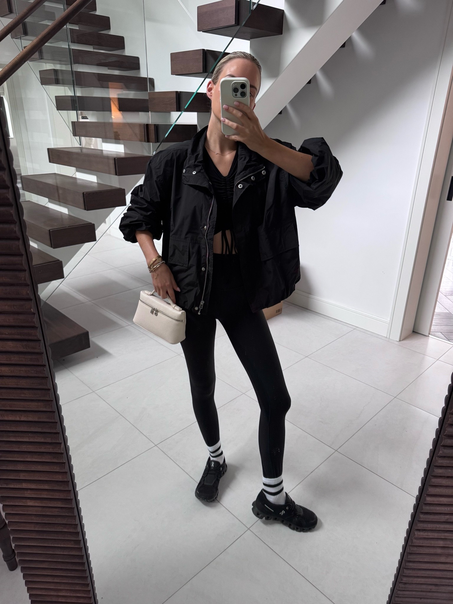 Gym time 🖤 wearing my new little jacket in a size XXS/6

#LTKuk #LTKfitness