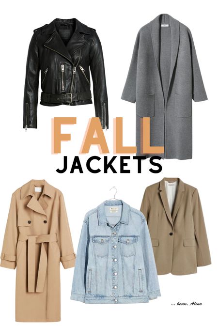 The five jackets you need for fall all budget friendly find great moto jacket favorite blazer coatigan trench coat 