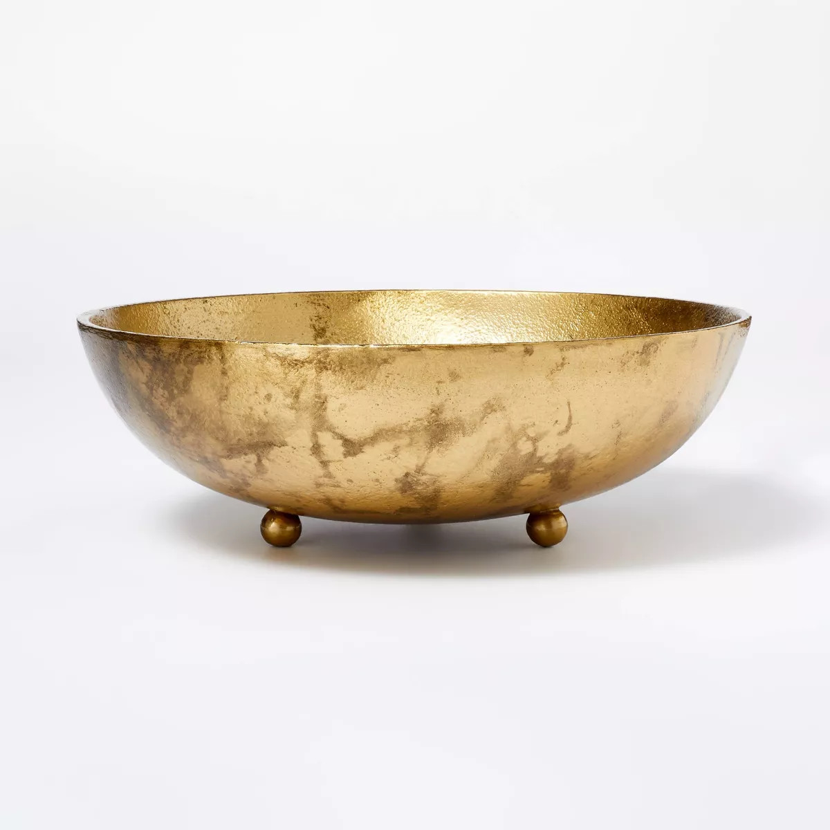 Cast Metal Bowl Gold - Threshold™ designed with Studio McGee: Aluminum, Lacquered, Tabletop Dec... | Target
