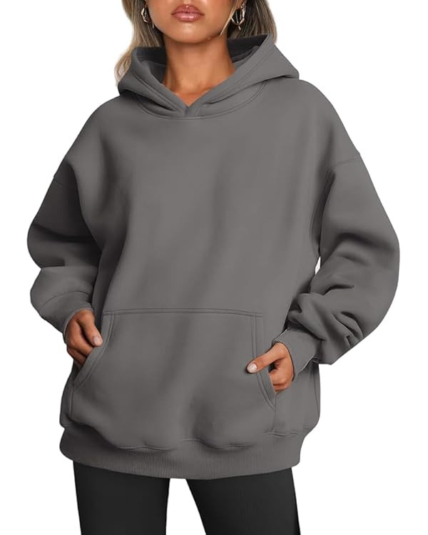 Trendy Queen Womens Oversized Hoodies Fleece Sweatshirts Fall Fashion Pullover Sweaters Winter Cl... | Amazon (US)
