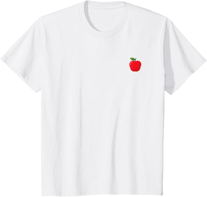 Minimalist Cute Apple for Children, Women, Men T-Shirt | Amazon (US)