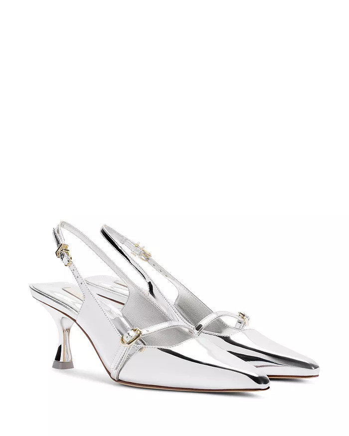Women's Ines Pointed Toe Slip On Slingback High Heel Pumps | Bloomingdale's (US)