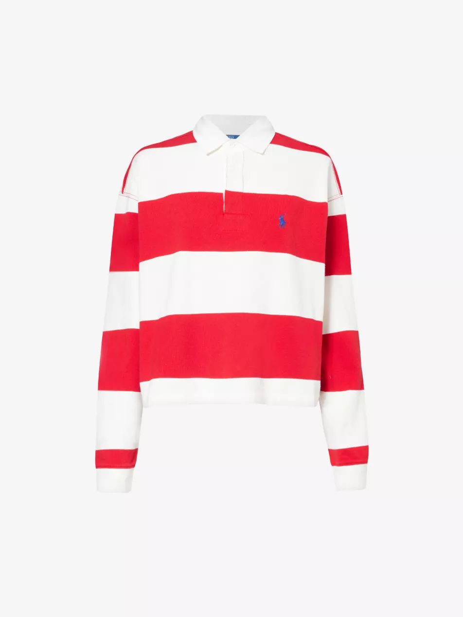 Rugby brand-embroidered cotton shirt | Selfridges