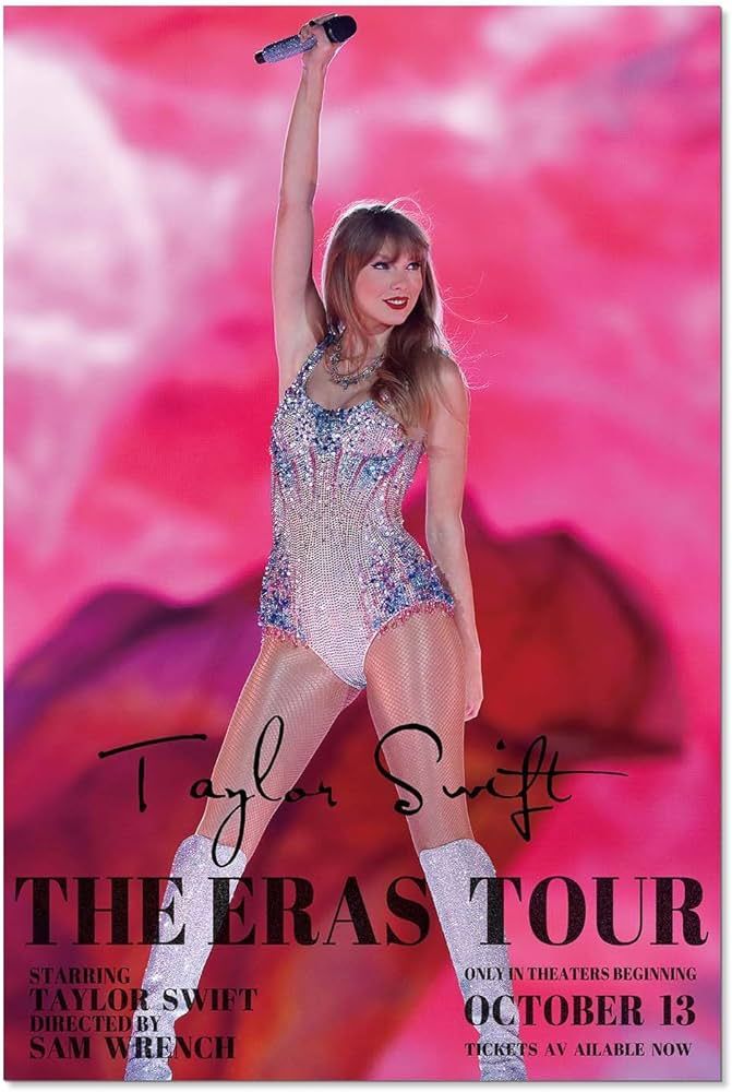 Taylor Poster Merch the Eras Tour Music Wall Art Decor Posters for Swifties Gift 12X18 inch | Amazon (US)