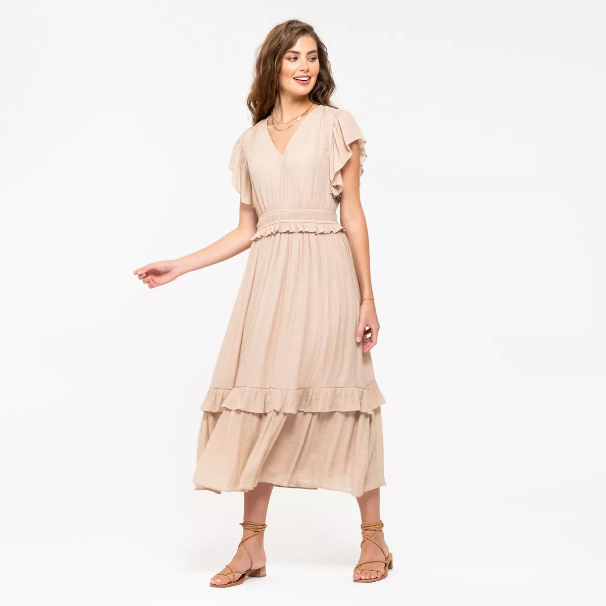 August Sky Women's Empire Waist Midi Dress | Target