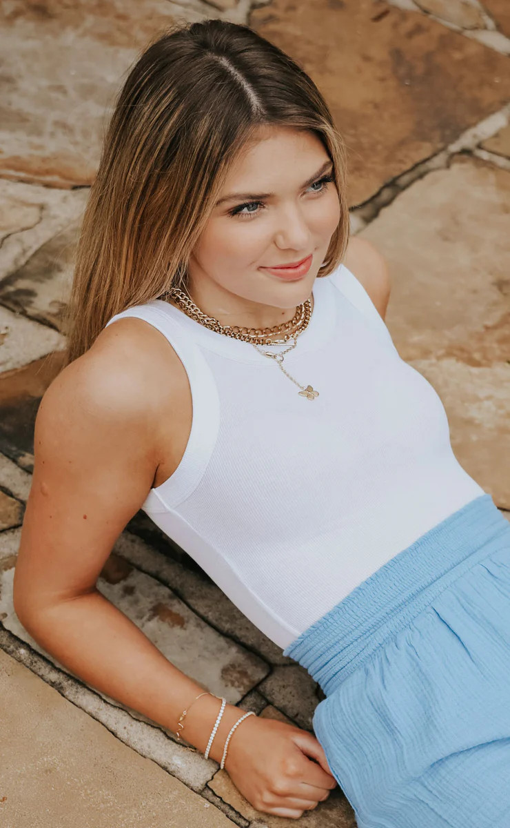 big mood tank - white | RIFFRAFF