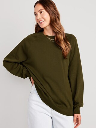 Oversized Vintage Tunic Sweatshirt for Women | Old Navy (CA)