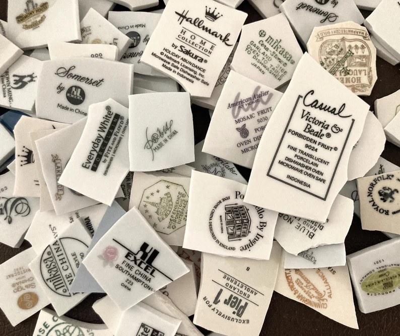 75 Mostly Large and XL Full Backstamps for Mosaics lot 90 - Etsy | Etsy (US)