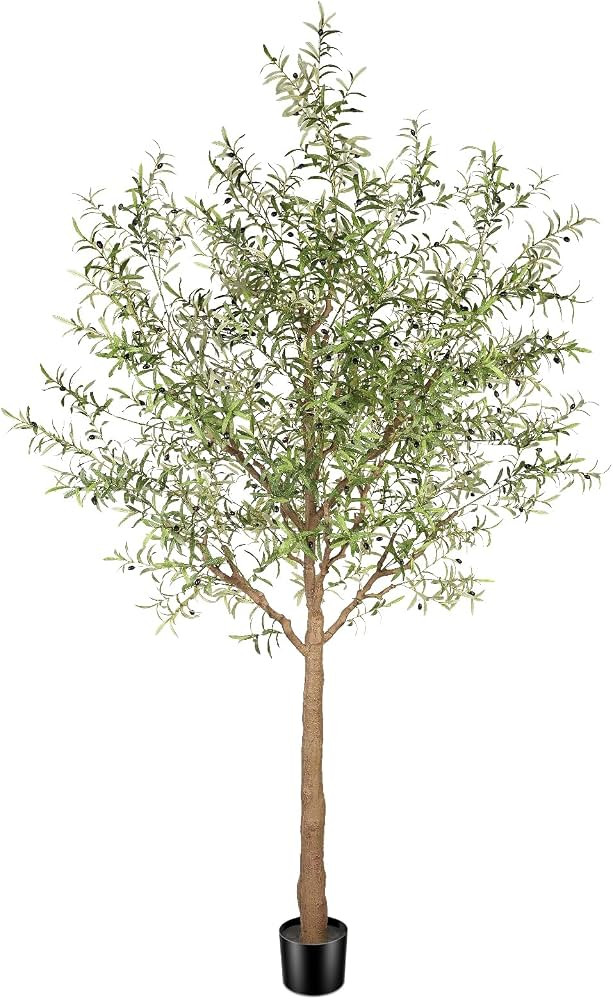 Faux Olive Tree 10ft - Tall Artificial Olive Tree 10 Feet Indoor - Large Fake Plants Olive Trees ... | Amazon (US)
