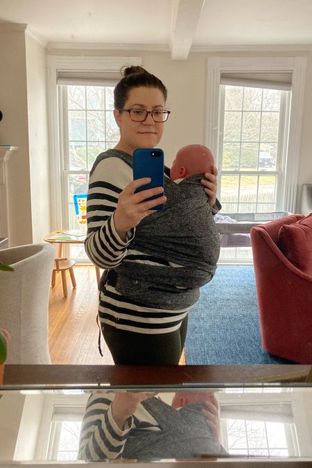 Love this baby carrier especially during the newborn stage. It’s so comfortable to wear around the house and gives my hands free for toddler wrangling 

#LTKbaby