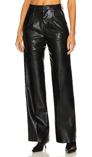 Carmen Pant in Black Recycled Leather | Revolve Clothing (Global)