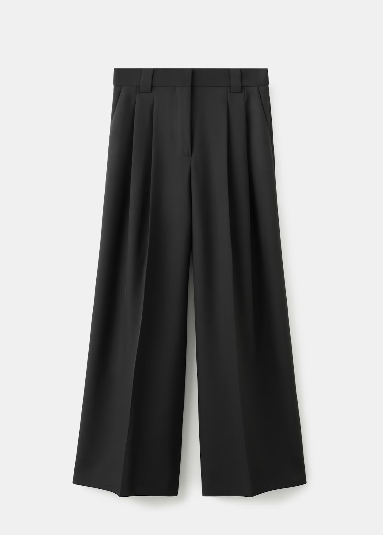 Wide-leg pleated suit trousers | Mango (US/MX/AU)