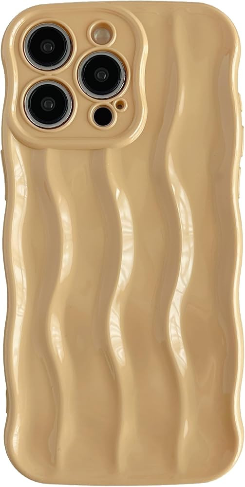 Caseative for iPhone 15 Pro Max Case,Water Ripple Pattern Curly Wave Frame Soft Compatible with i... | Amazon (US)