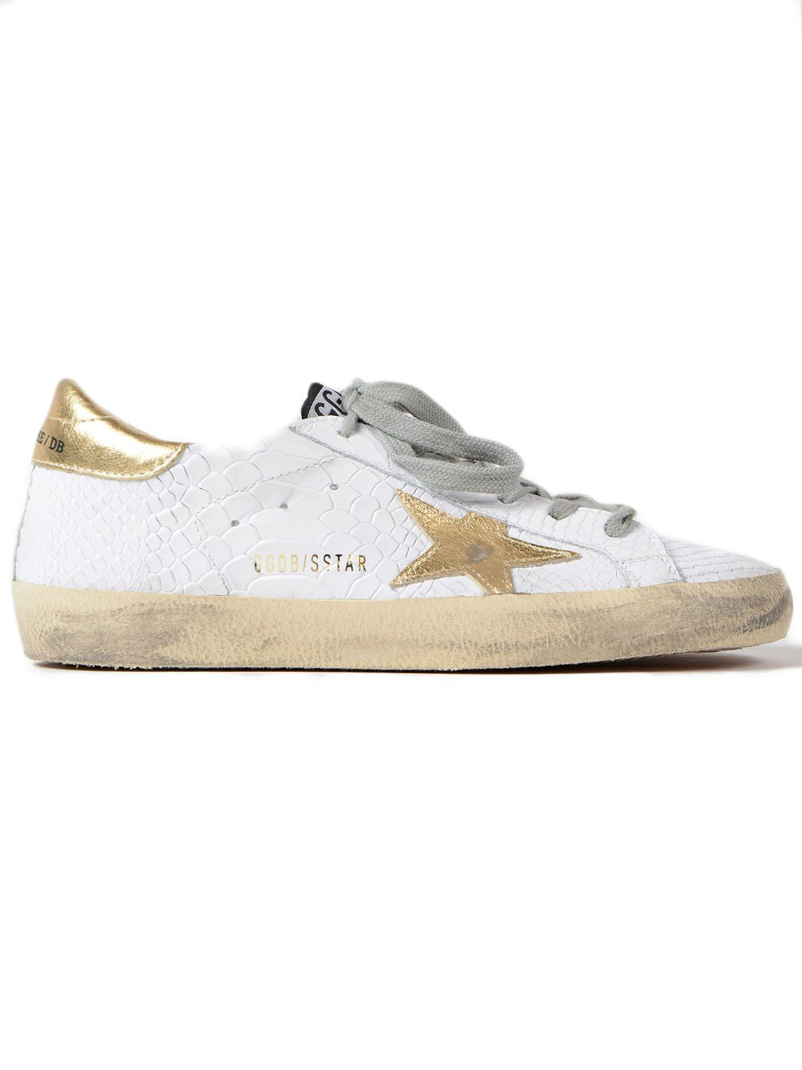 Golden Goose Sneakers Superstar Print Snake-gold Star | Italist.com US
