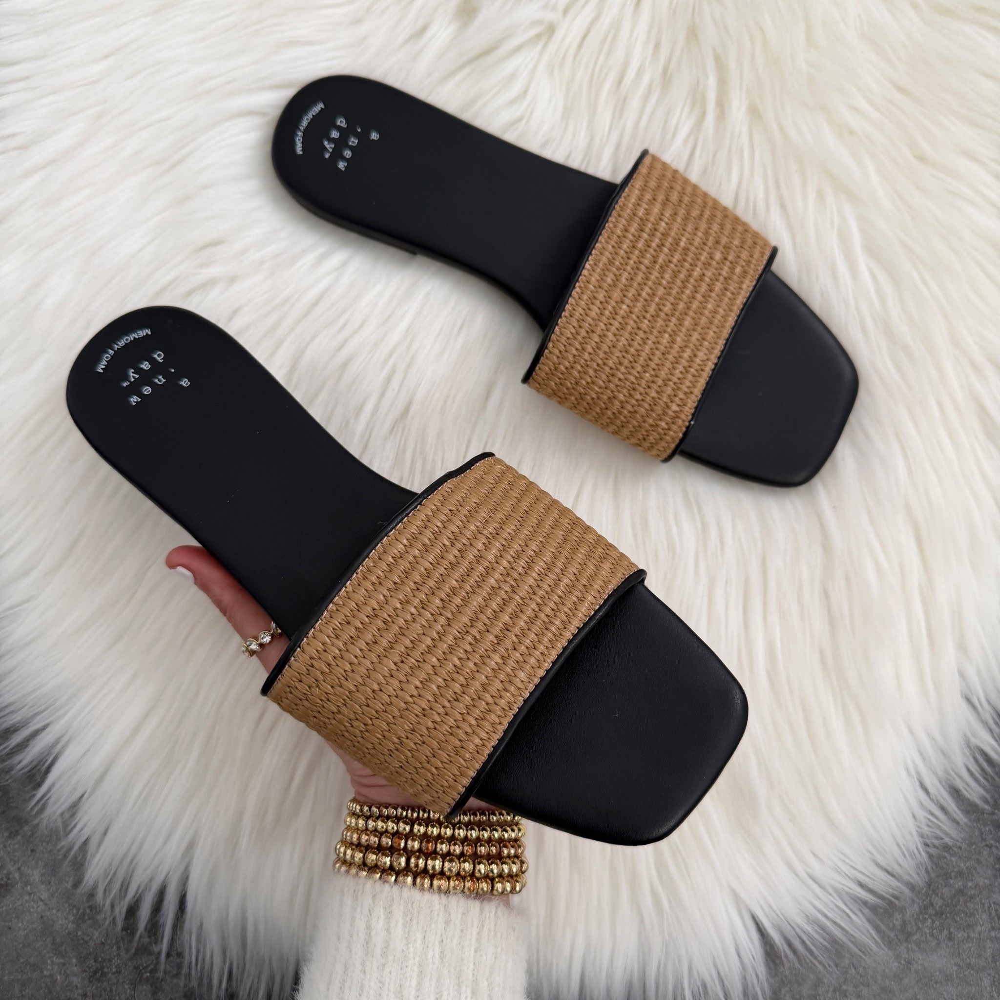 Target Maren Sandals with Memory Foam Insole  A New Day Black runs true to size 