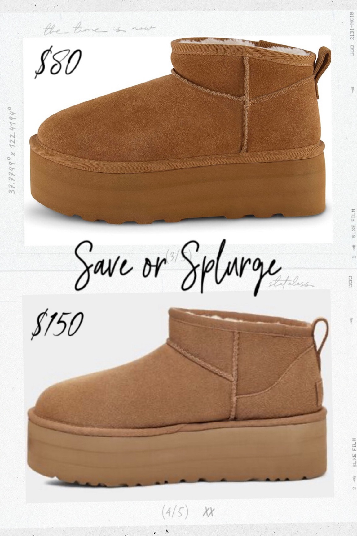 Save or splurge? The Ugg ultra mini platforms have been sold out for month! I found a dupe for you! 

Ugg dupe, Amazon find, platform booties, neutral bootie, booties, The Stylizt. 



#LTKunder100 #LTKstyletip #LTKSeasonal