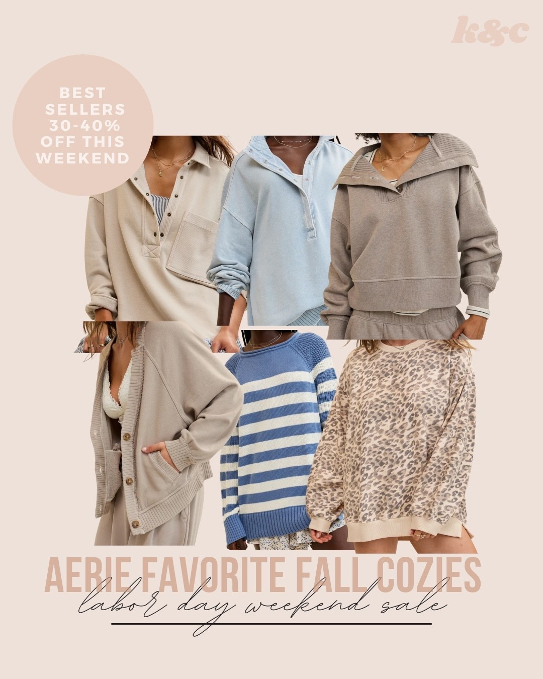 Up to 40% off on Aerie cozies this weekend. I love all of these. I size a full size down to an xl in all Aerie finds. 

#LTKSaleAlert #LTKPlusSize #LTKFindsUnder50