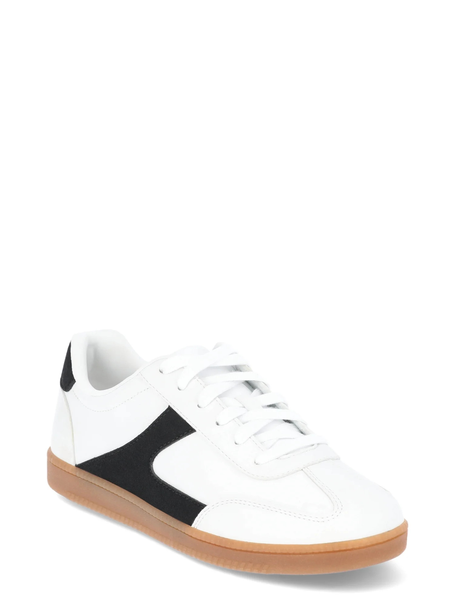 No Boundaries Women's Lace Up Sporty Sneakers, Wide Width Available | Walmart (US)