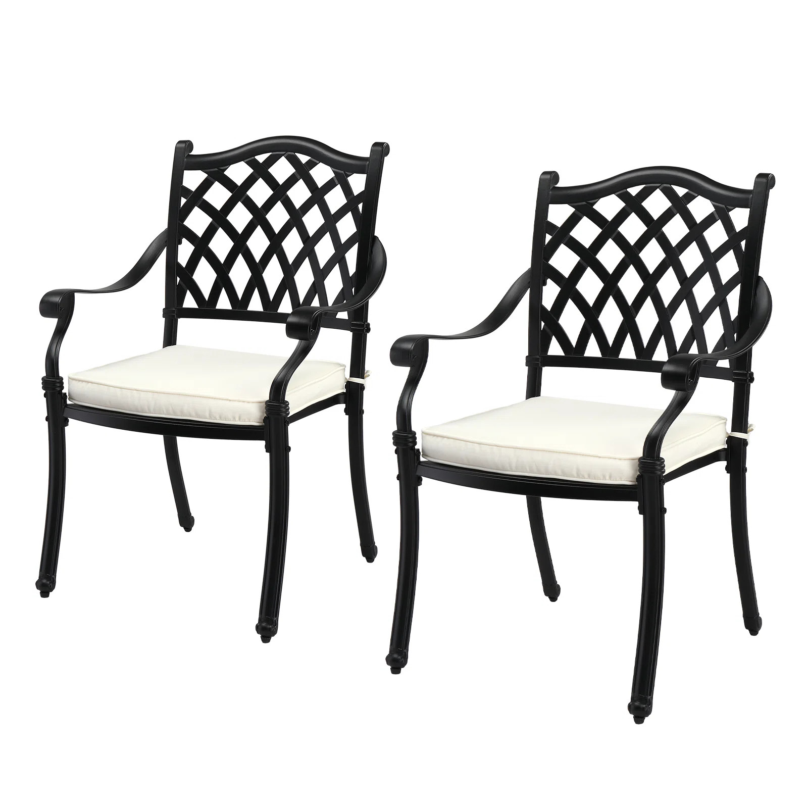 2 Stackable Dining Chairs With Cushion | Wayfair North America