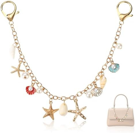 Colorful Shell Bag Chain for Women, Durable Alloy Ocean Beachy Starfish Bag Charm with Seashell P... | Amazon (CA)