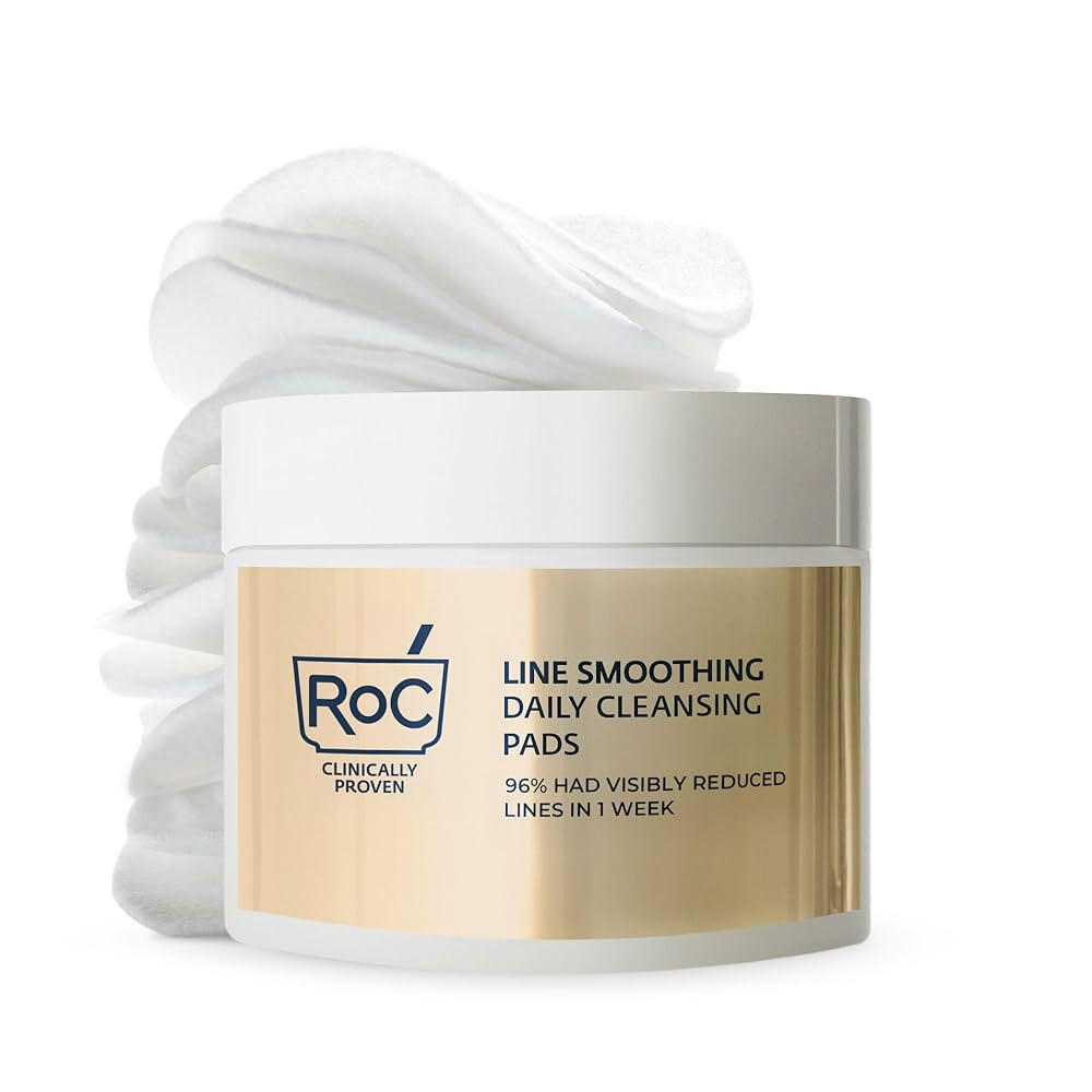 RoC Resurfacing Disks, Hypoallergenic Exfoliating Makeup Remover Pads for Wrinkles and Skin Tone,... | Amazon (US)