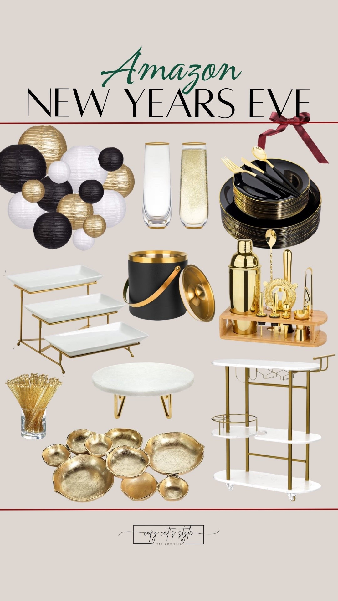 New Year’s Eve holiday decor all from Amazon. Gold and black decor. 

#LTKHome #LTKHoliday #LTKFindsUnder50