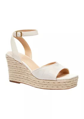 COACH Women's Signature C Espadrille Wedge Sandals, 9.5M | Belk