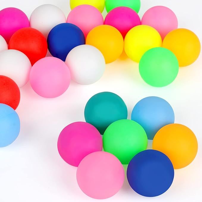 28 Pcs Colored Table Tennis Balls, 40mm for Game, Arts, Kids, Pet Toys | Amazon (US)