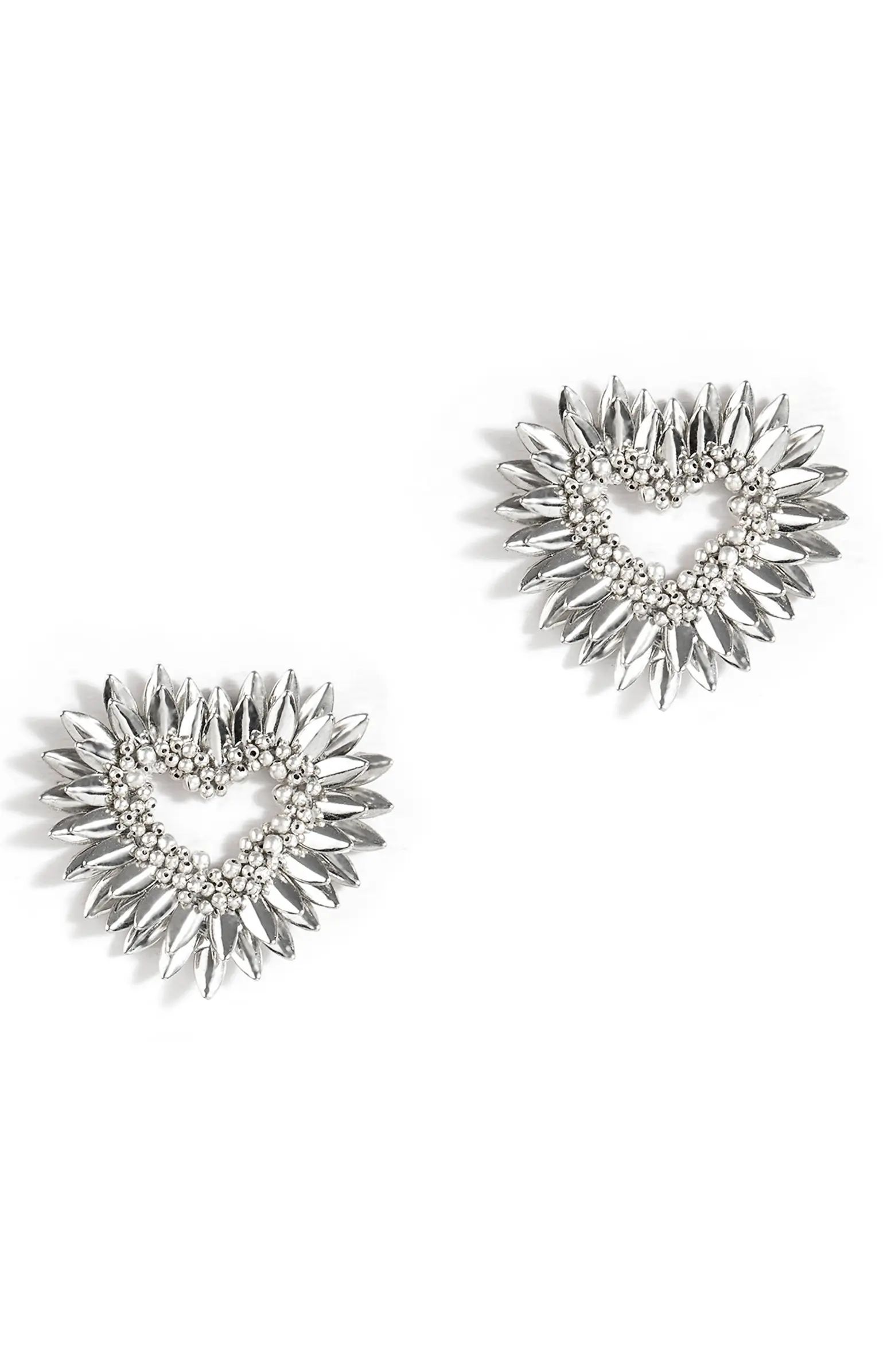 Deepa Gurnani Keya Fringe Heart Earrings | Nordstrom | Nordstrom