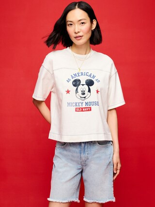 Old Navy x Disney Mickey Mouse Football-Style T-Shirt for Women | Old Navy (US)